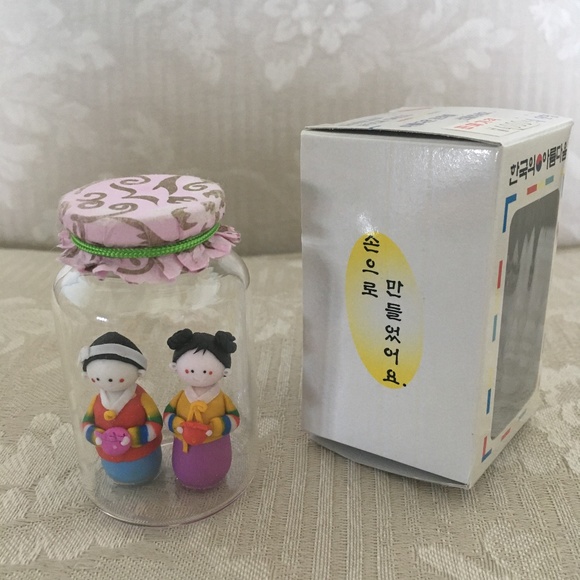 3/$20 Traditional Handmade Korean Folk Dolls in a Bottle - Picture 2 of 3